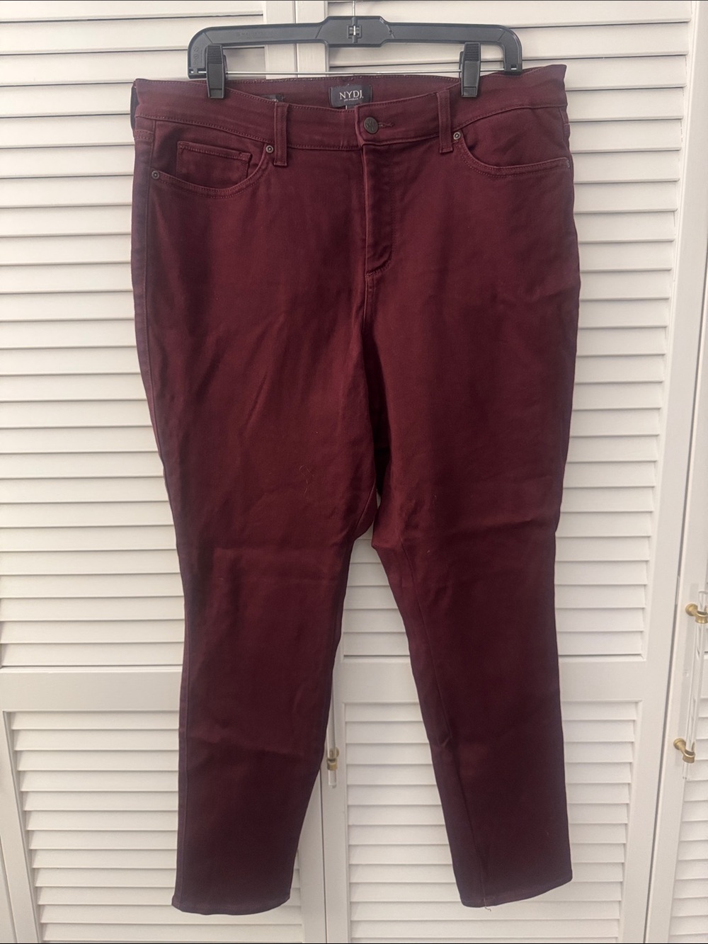 NYDJ Wine AMI Skinny Jeans 14